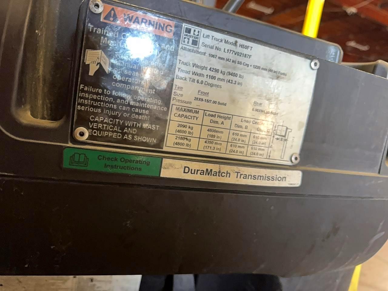 2008 Hyster ER H50FT Forklift