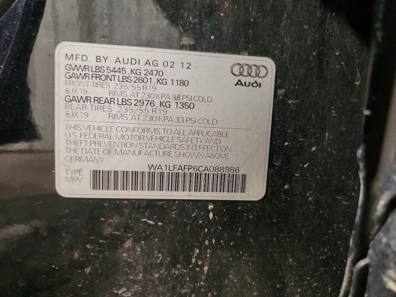 2012 Audi Q5 Premium Plus