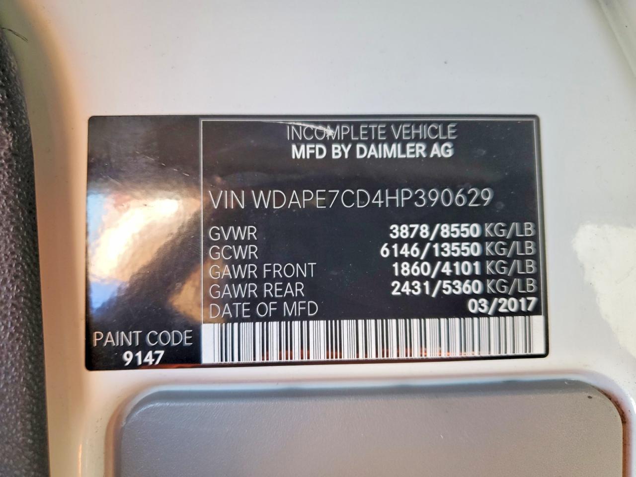 2017 Mercedes-Benz 2017 Mercedes Benz Sprinter Ambulance