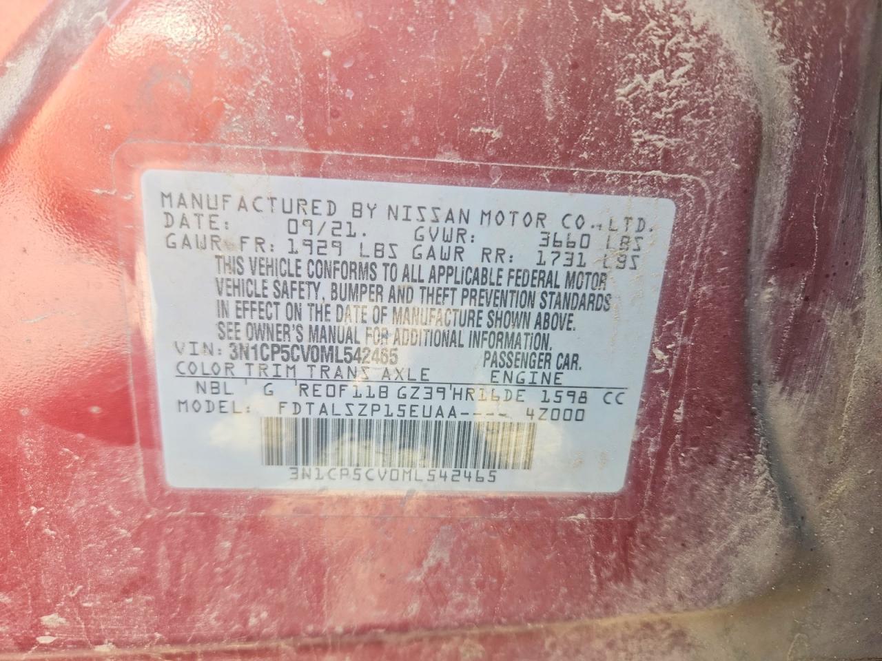 2021 Nissan Kicks sv