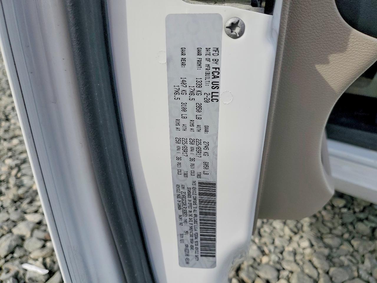 2020 Dodge Grand Caravan sxt