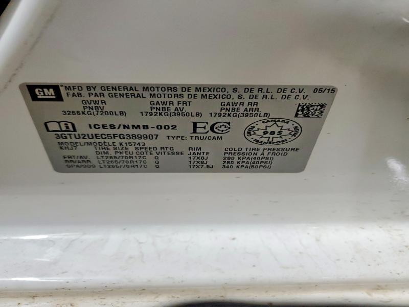 2015 GMC Sierra K1500 sle