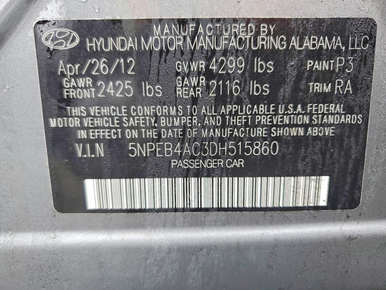 2013 Hyundai Sonata gls