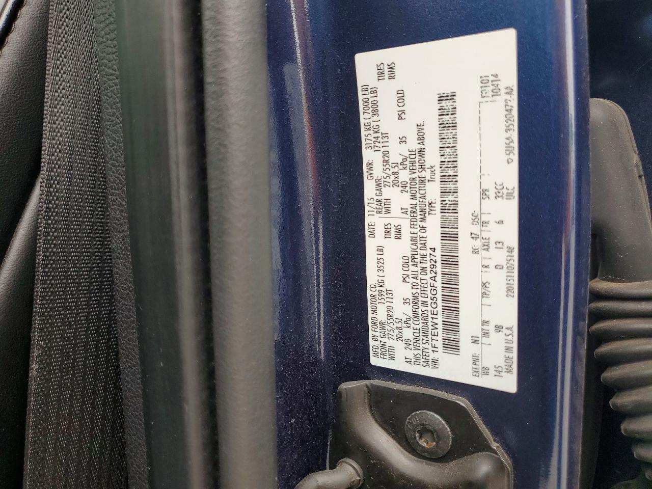 2016 Ford F150 Supercrew