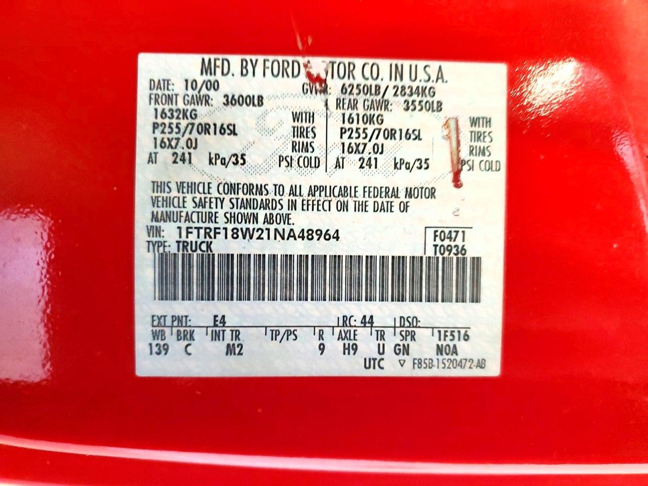 2001 Ford F150