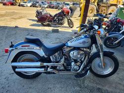 Salvage motorcycles for sale at Seaford, DE auction: 2005 Harley-Davidson Flstfi