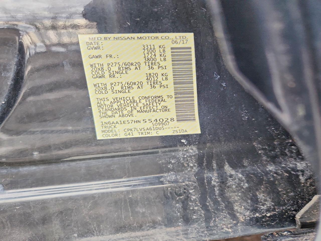 2017 Nissan Titan SL