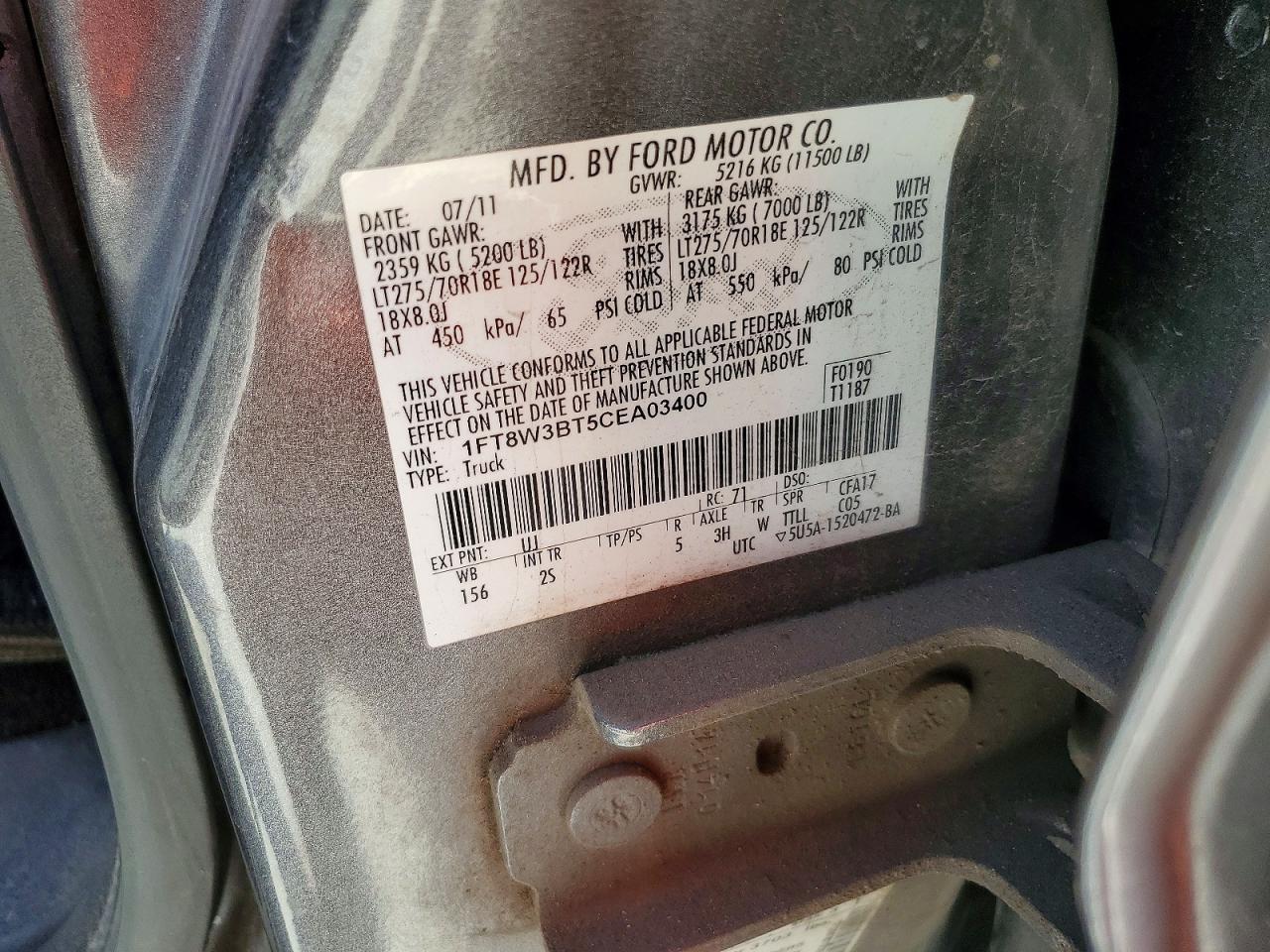 2012 Ford F350 Super Duty