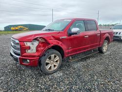 Ford salvage cars for sale: 2015 Ford F150 Supercrew