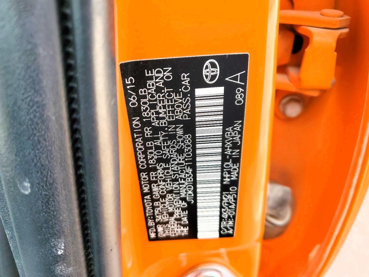 2015 Toyota Prius c two