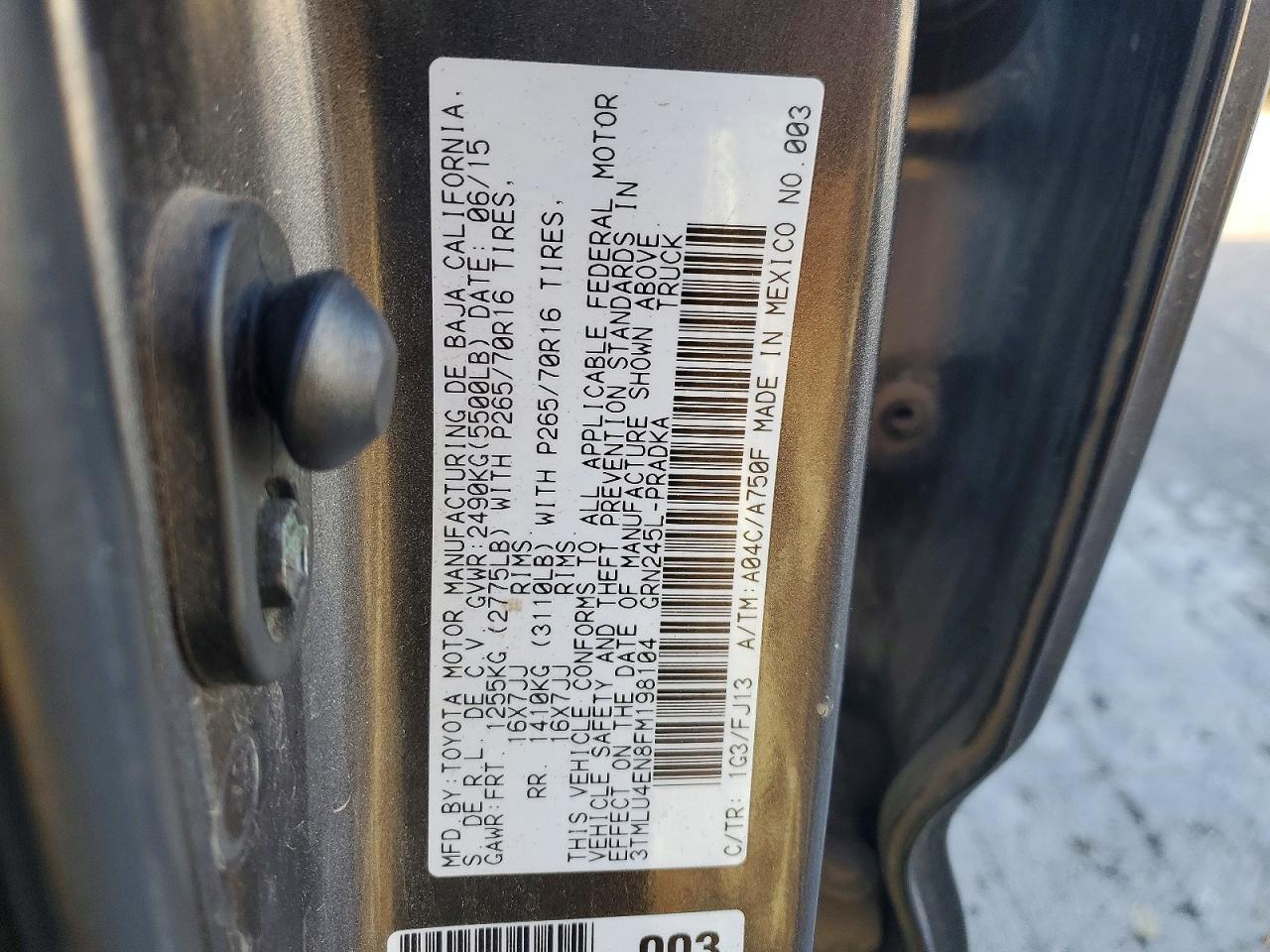 2015 Toyota Tacoma V6