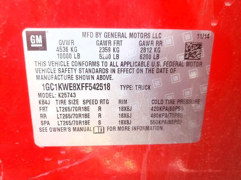 2015 Chevrolet Silverado K2500 Heavy Duty LTZ