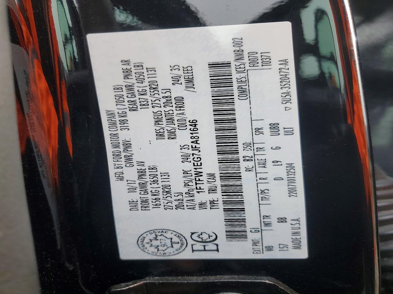 2018 Ford F150 Supercrew