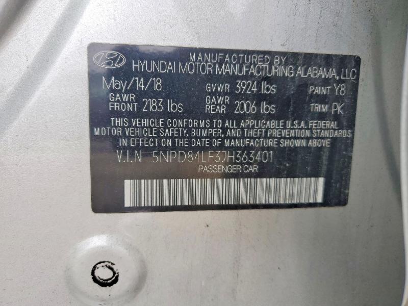 2018 Hyundai Elantra sel