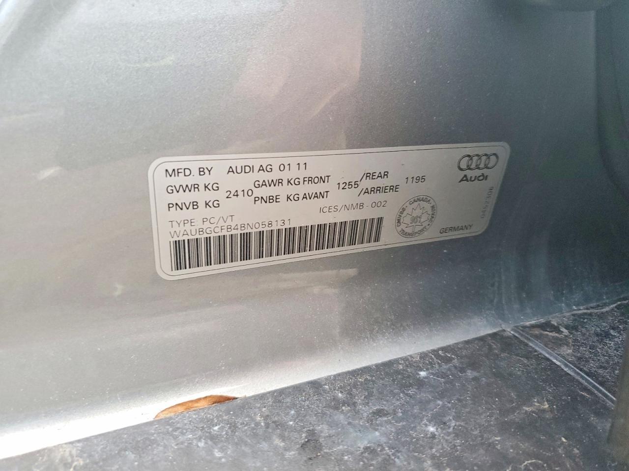2011 Audi A6 Premium