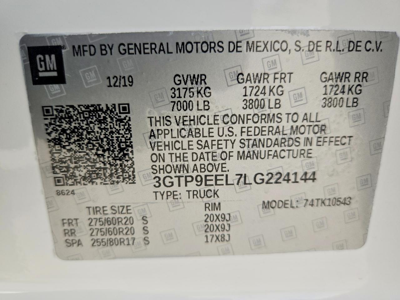 2020 GMC Sierra K1500 AT4