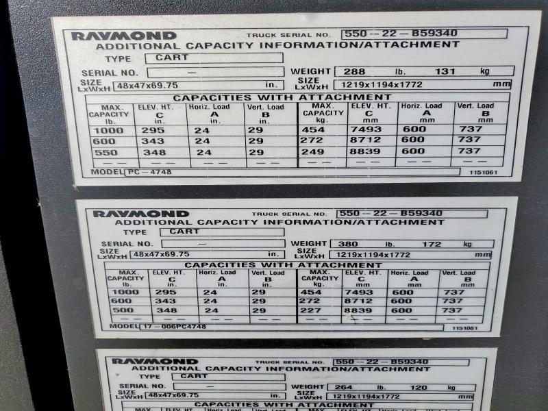 2022 Raymond PC-4748 Order Picker