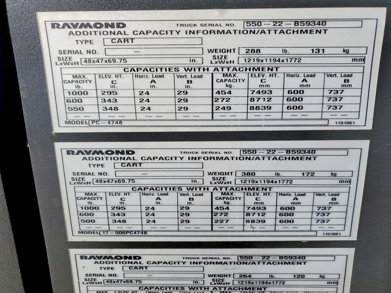 2022 Raymond PC-4748 Order Picker