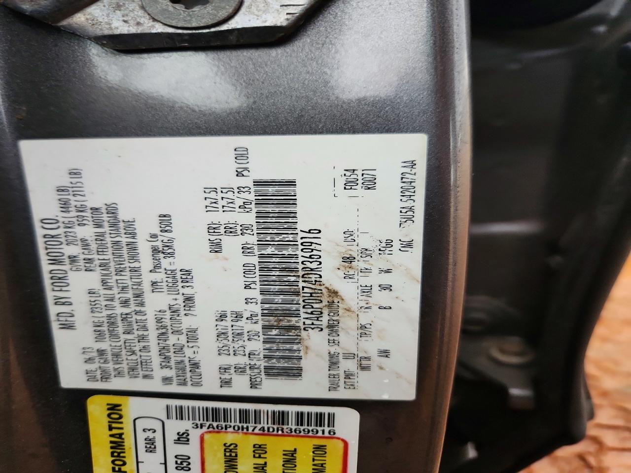 2013 Ford Fusion se