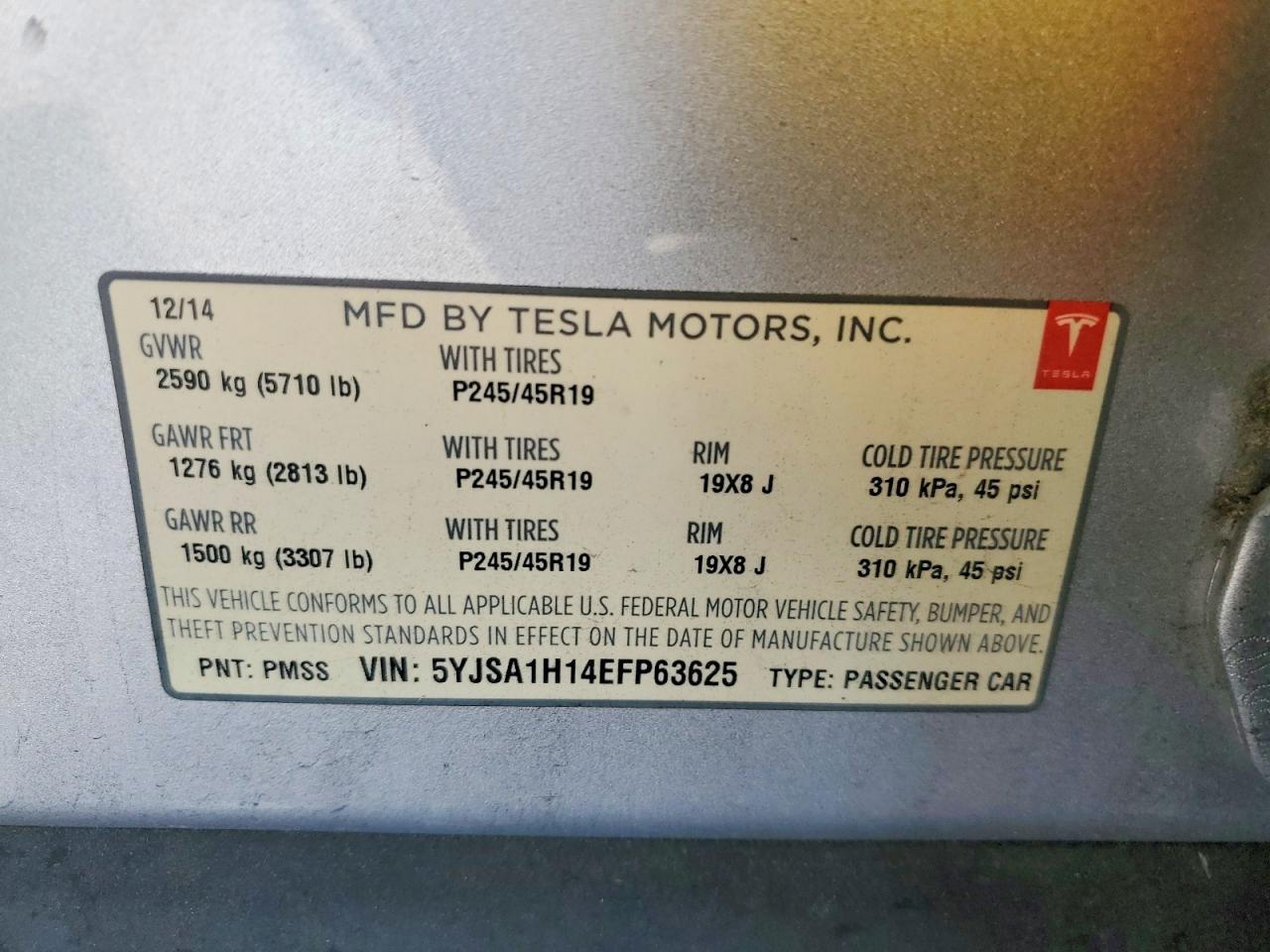2014 Tesla Model s