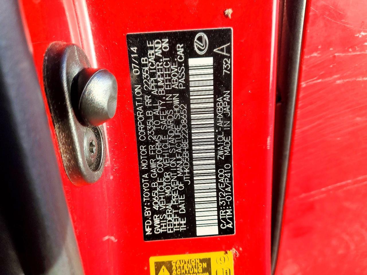 2014 Lexus Ct 200h Base