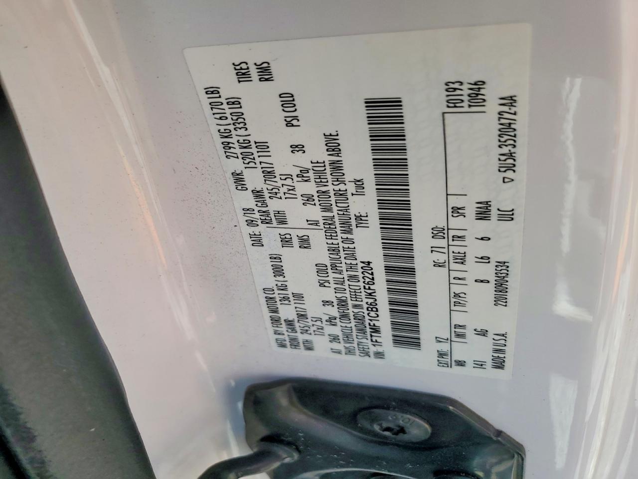 2018 Ford F150