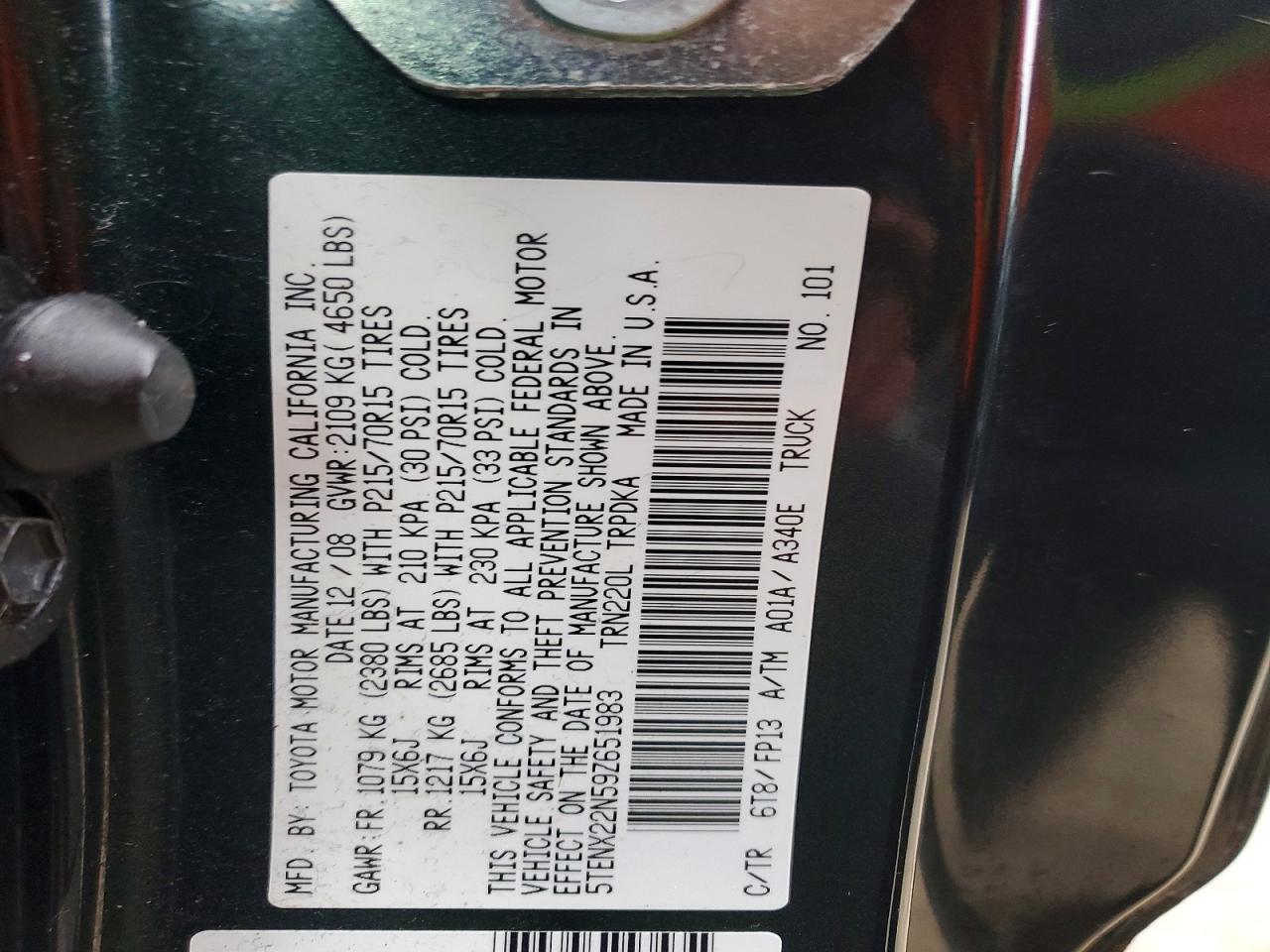 2009 Toyota Tacoma Base