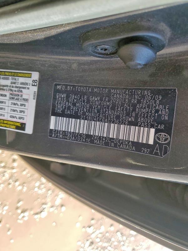 2010 Toyota Corolla le