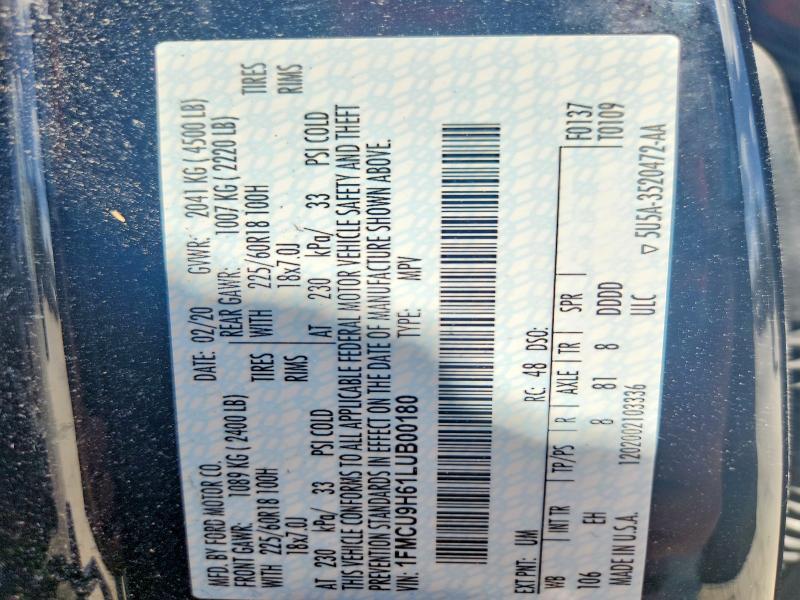 2020 Ford Escape sel