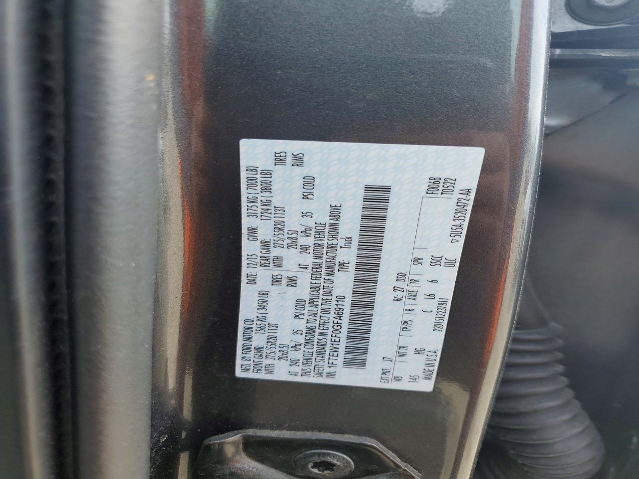 2016 Ford F150 Supercrew