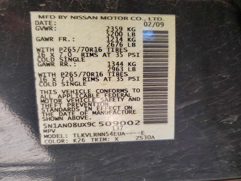 2009 Nissan Xterra x