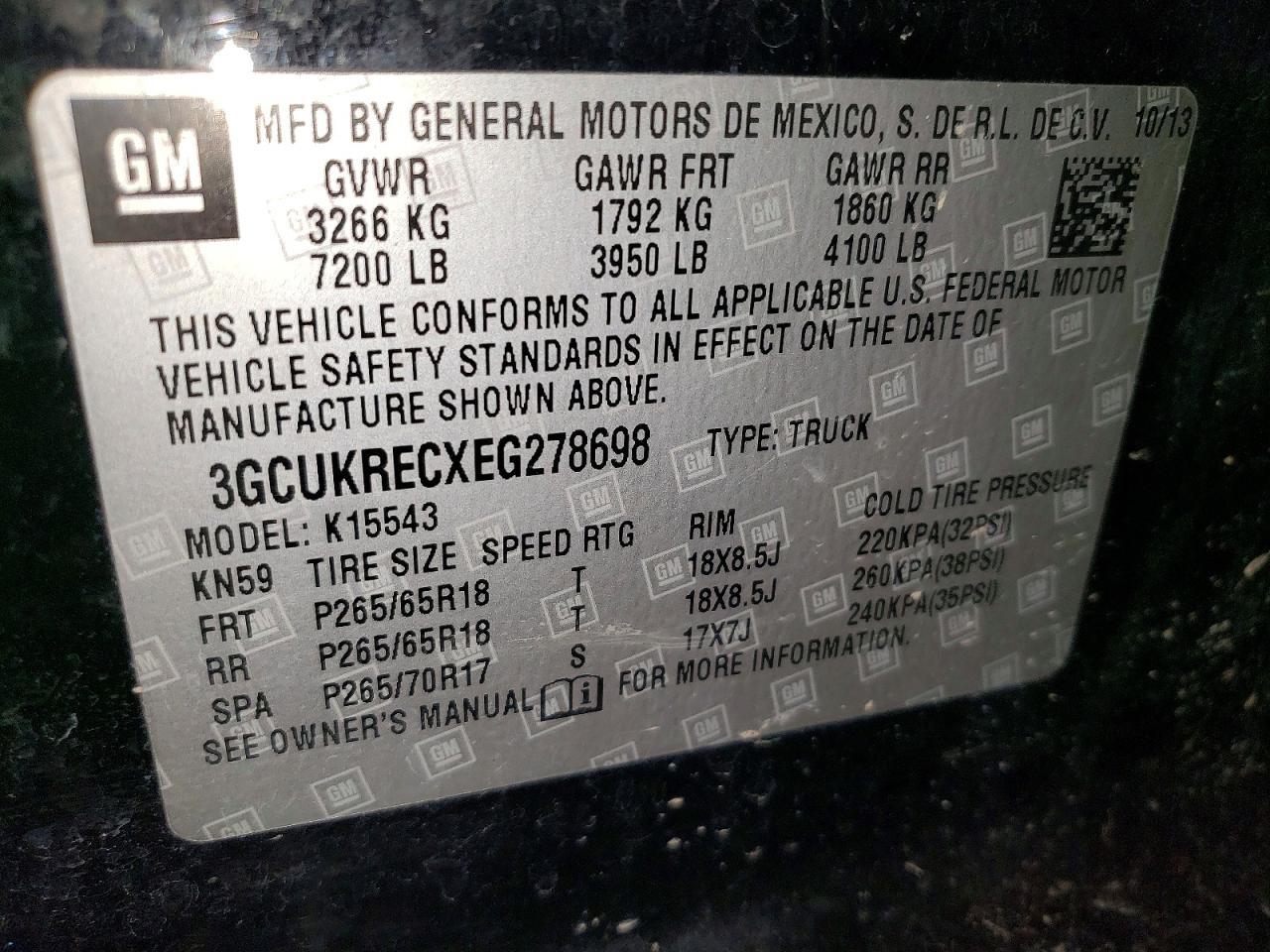 2014 Chevrolet Silverado K1500 LT