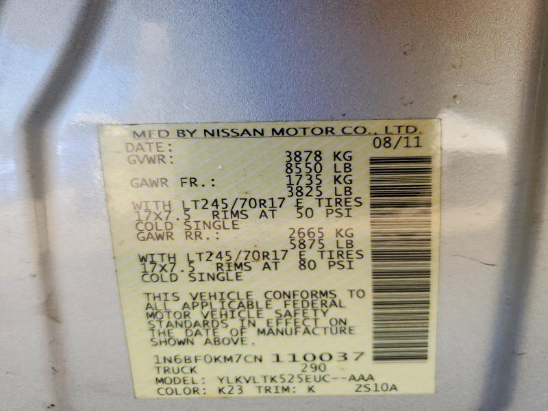 2011 Niss NV 1500 S