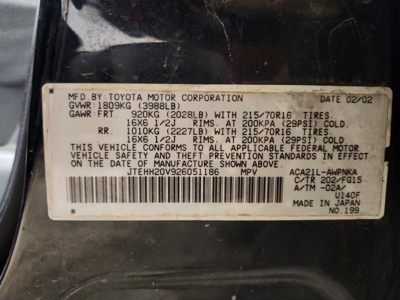 2002 Toyota Rav4 Base