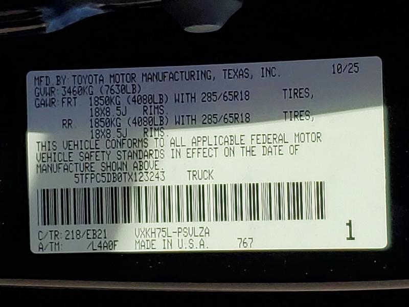 2026 Toyota Tundra TRD PRO HV