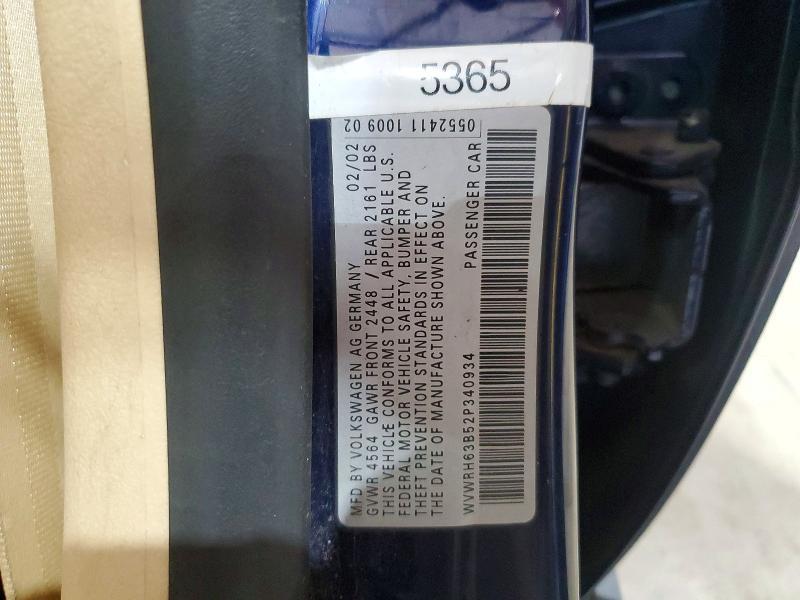 2002 Volkswagen Passat glx