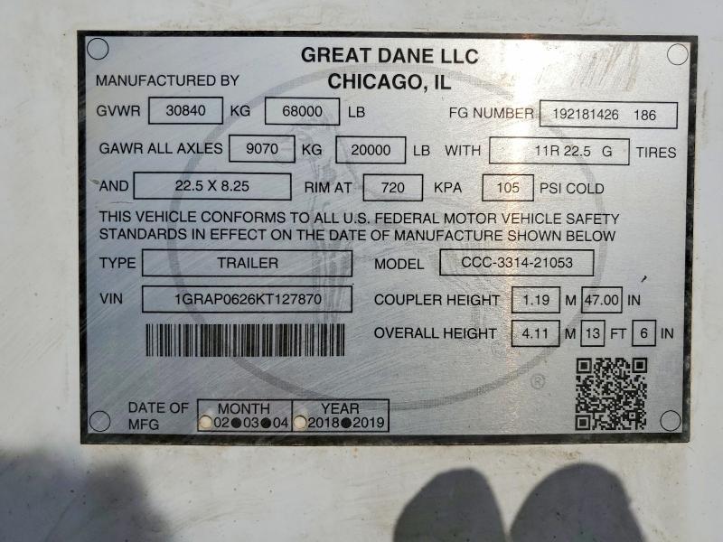 2019 Great Dane Trailers