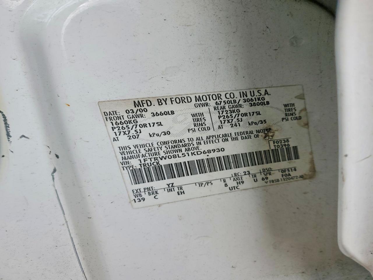 2001 Ford F150 Supercrew