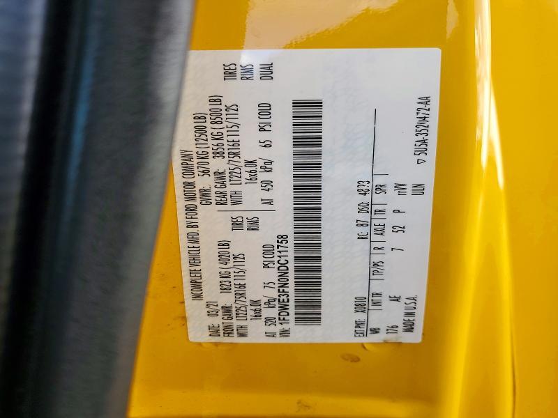 2022 Ford E350 BOX Truck