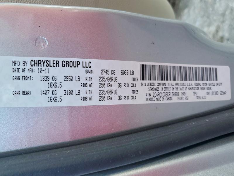 2012 Chrysler Town & Country Touring l