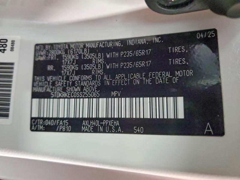 2025 Toyota Sienna le