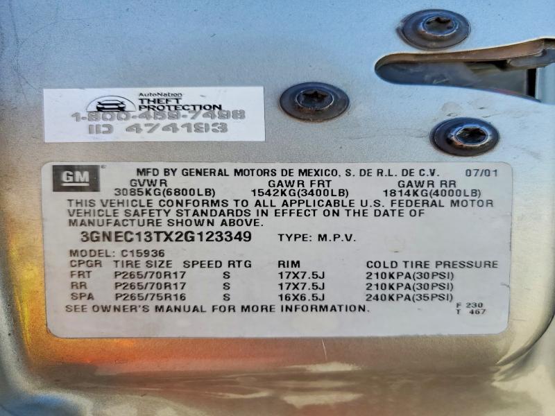 2002 Chevrolet Avalanche C1500