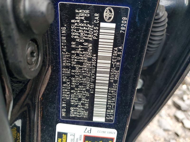 2017 Toyota Camry se