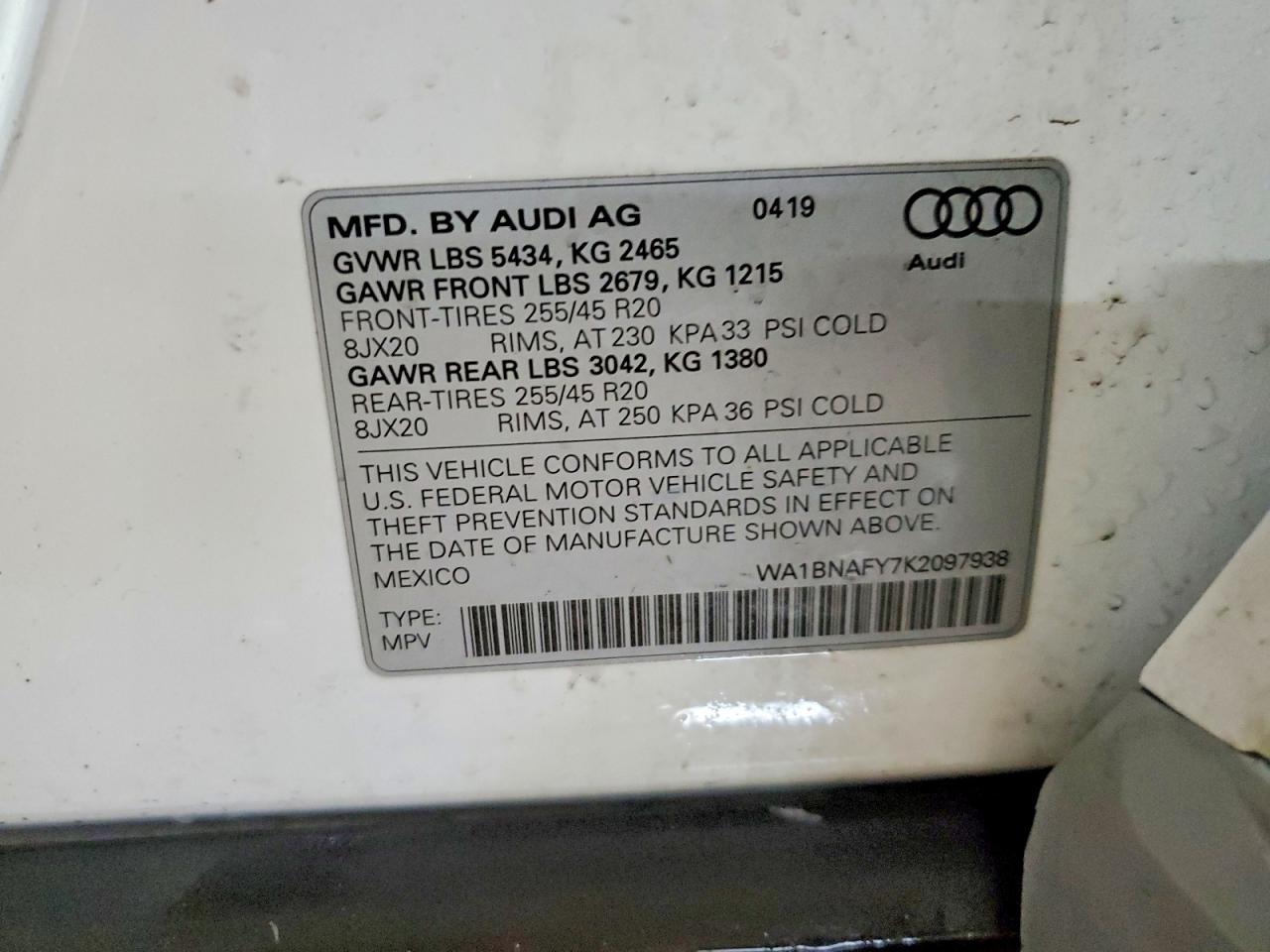 2019 Audi Q5 Premium Plus