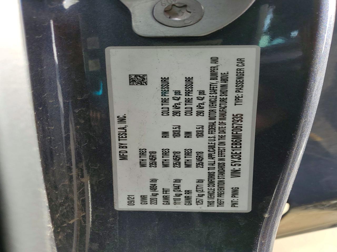 2021 Tesla Model 3