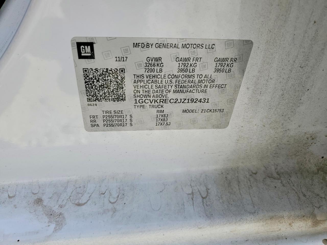 2018 Chevrolet Silverado K1500 LT