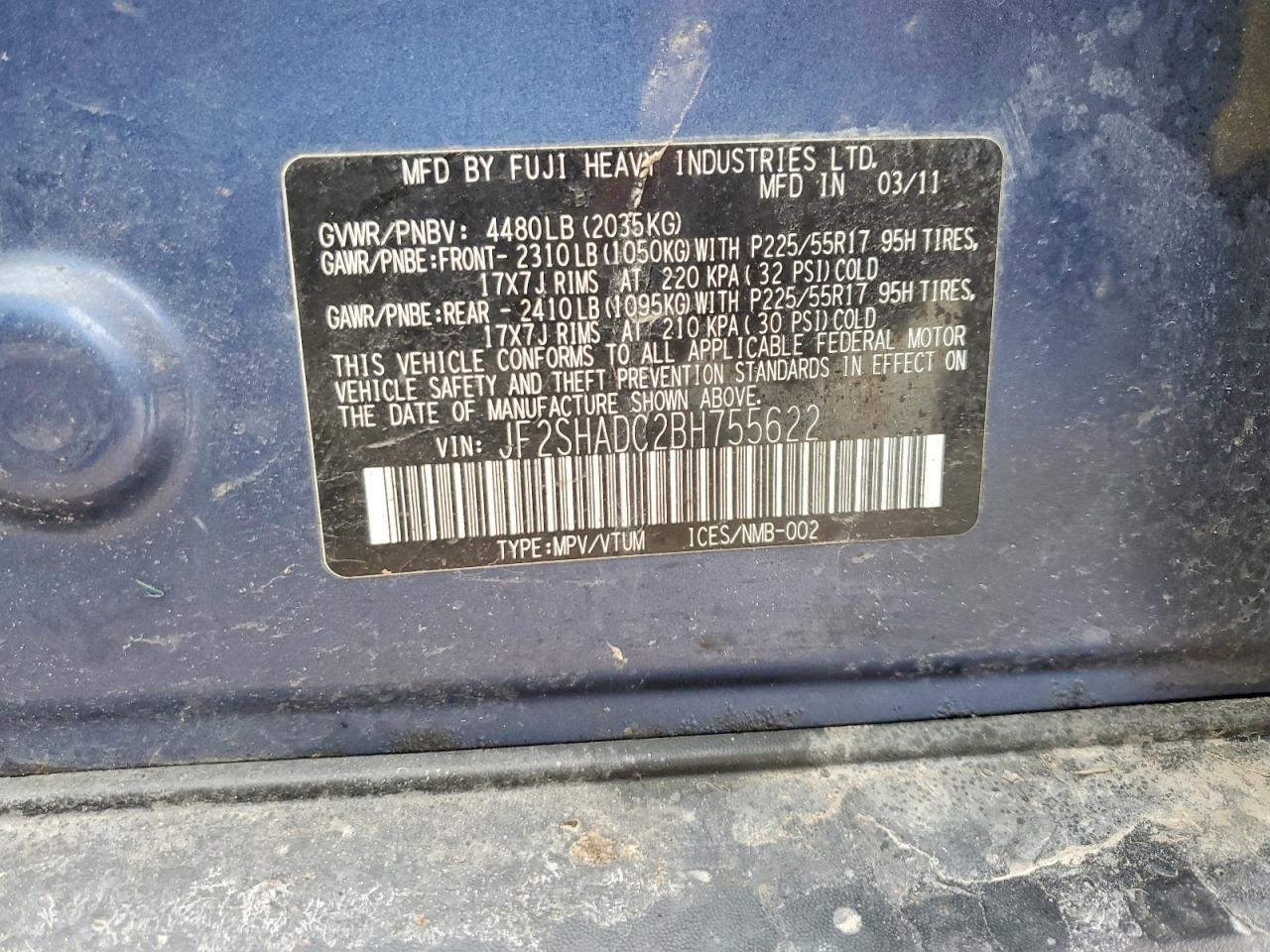 2011 Subaru Forester 2.5x Premium