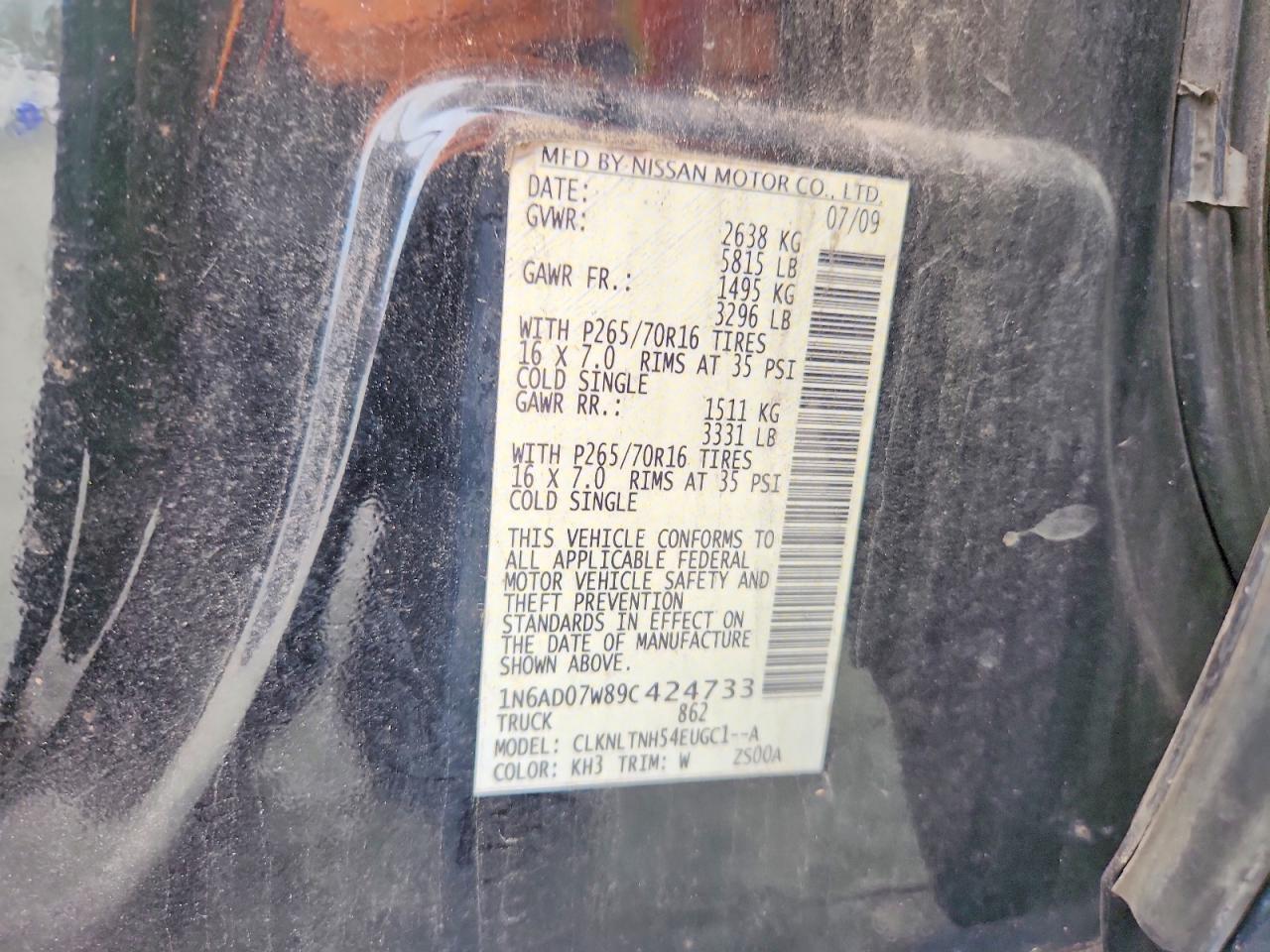 2009 Nissan Frontier SE V6