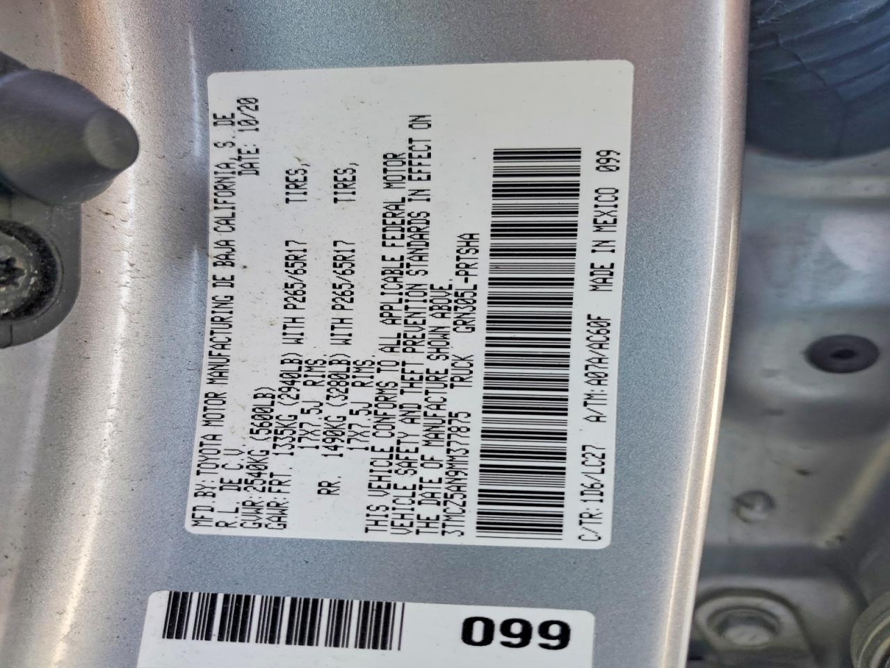 2021 Toyota Tacoma TRD Sport