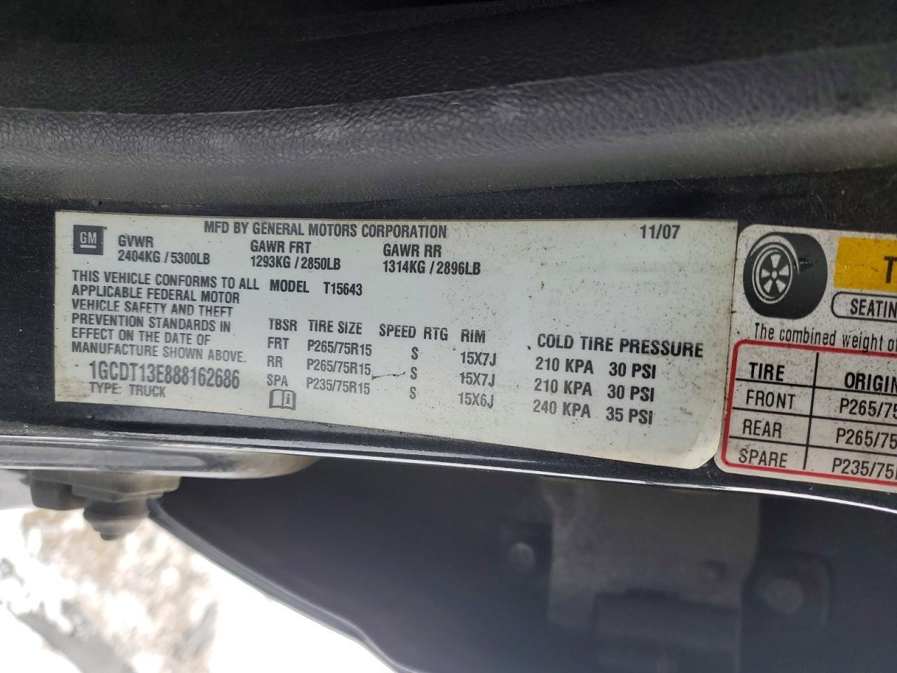 2008 Chev Colorado
